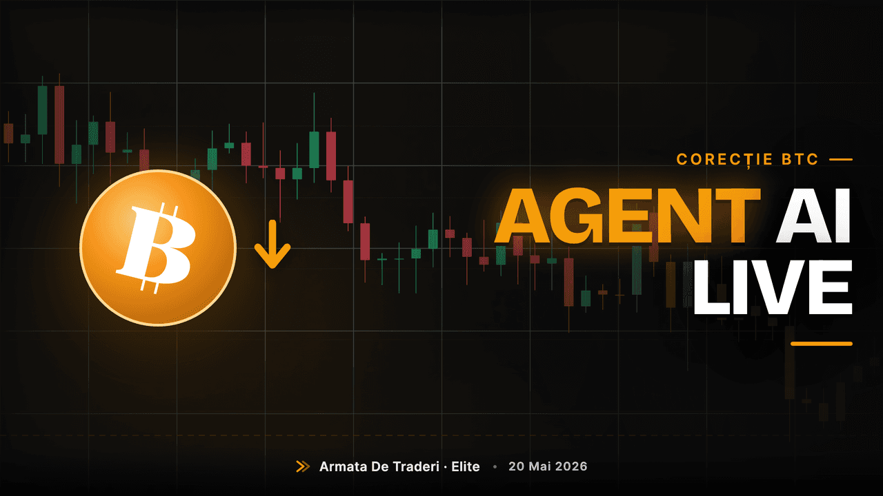 Bitcoin corecție + Agent AI
